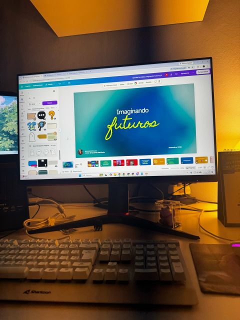 Preparação da apresentação Imaginando Futuros
