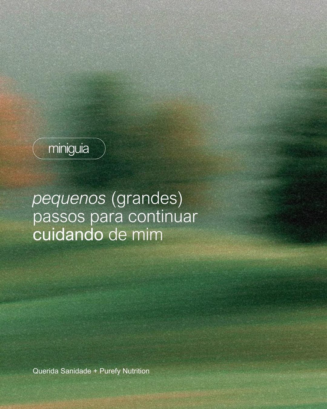 Conteúdo criado para Querida Sanidade + Purefy