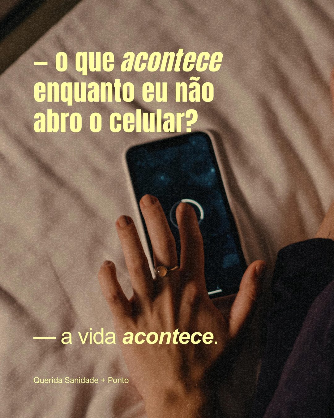 Conteúdo criado para Querida Sanidade + Seja Ponto